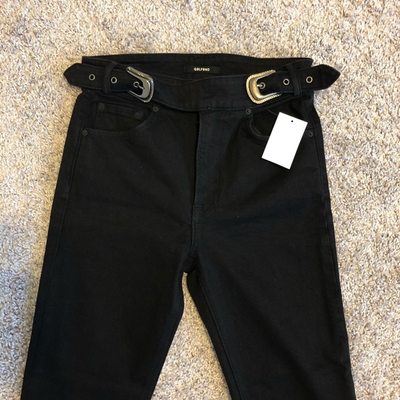 Revolve GRLFRND Raw Hem Flare Jeans - Picture 4 of 5